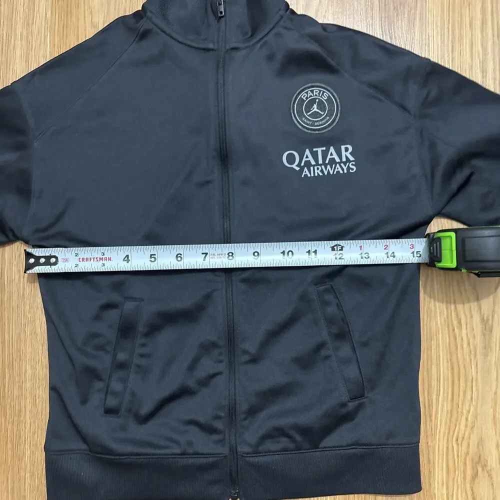 Jordan Paris Saint-Germain Kids Track Jacket Black Qatar Airways Soccer Youth XL
